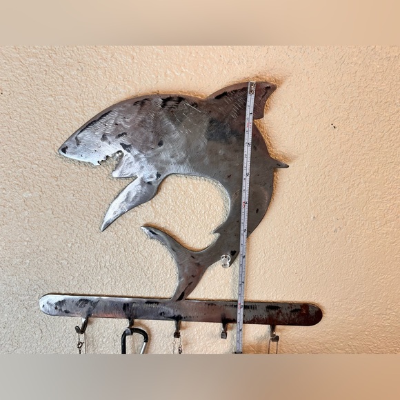 HANDMADE steel key/necklace hooks _steel shark - Picture 7 of 8